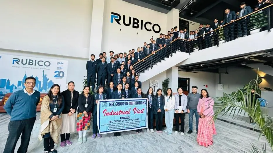 HEC students on an industrial visit
